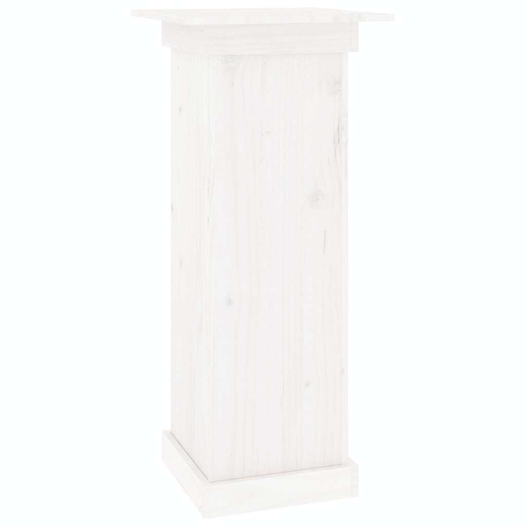 vidaXL Flower Stand White 40x40x90 cm Solid Wood Pine 2