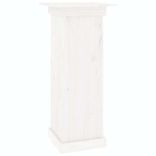 vidaXL Flower Stand White 40x40x90 cm Solid Wood Pine 2