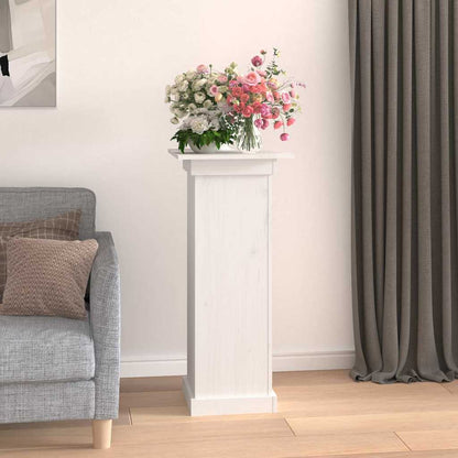 vidaXL Flower Stand White 40x40x90 cm Solid Wood Pine 3