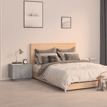 vidaXL Bedside Cabinet Grey Sonoma 100x35x40 cm Engineered Wood 1