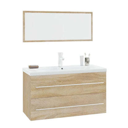 3 Piece Bathroom Furniture Sonoma oak