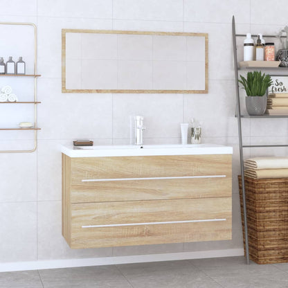 3 Piece Bathroom Furniture Sonoma oak