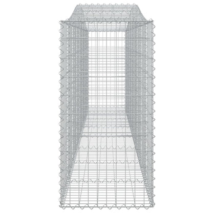 vidaXL Arched Gabion Basket 400x50x100/120 cm Galvanised Iron 4