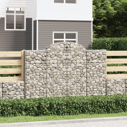 Arched Gabion Baskets Galvanised Iron