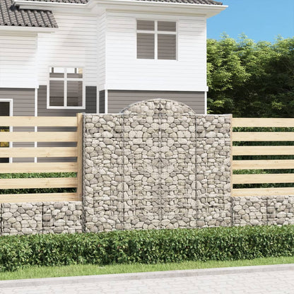 Arched Gabion Baskets Galvanised Iron