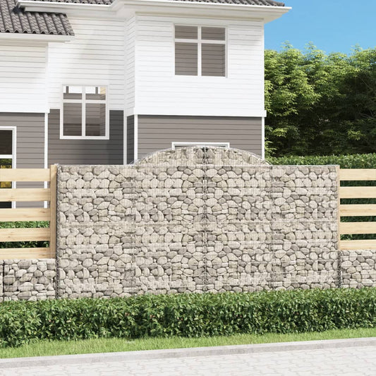 Arched Gabion Baskets Galvanised Iron 3 pcs 300 x 30 x 40/60 cm – 300 x 50 x 220/240 cm 300 x 30 x 160/180 cm