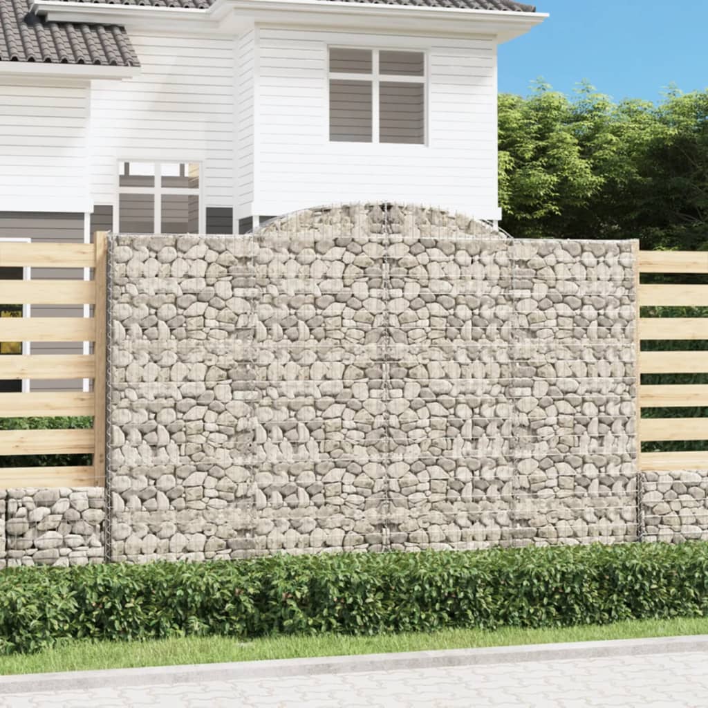 Arched Gabion Baskets Galvanised Iron