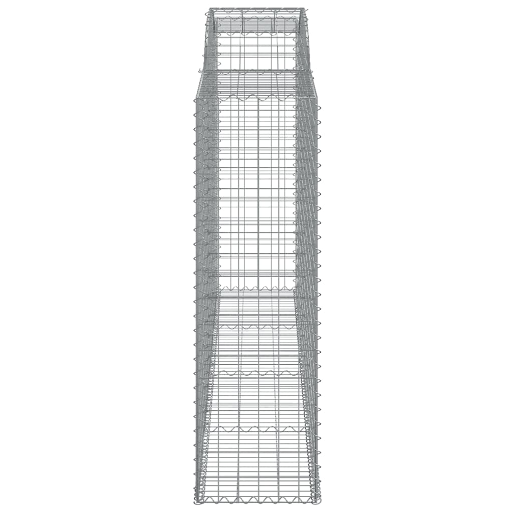 vidaXL Arched Gabion Basket 300x50x160/180 cm Galvanised Iron 4