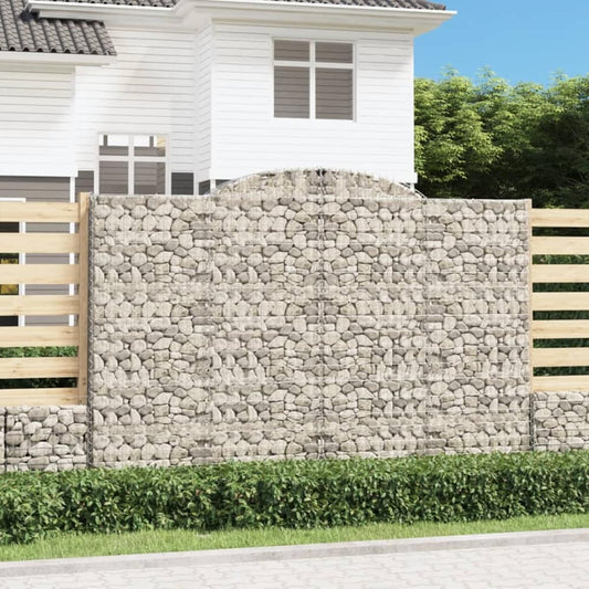Arched Gabion Baskets Galvanised Iron