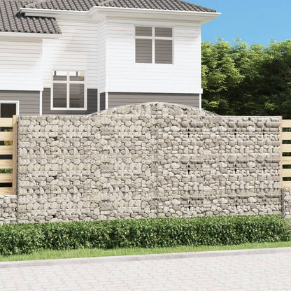 Arched Gabion Baskets Galvanised Iron