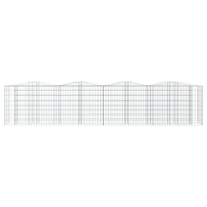 vidaXL Arched Gabion Raised Bed 400x50x100 cm Galvanised Iron 3