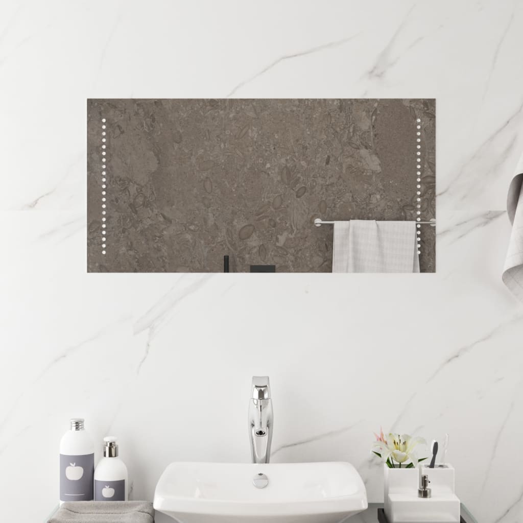vidaXL LED Bathroom Mirror 40x80 cm 4