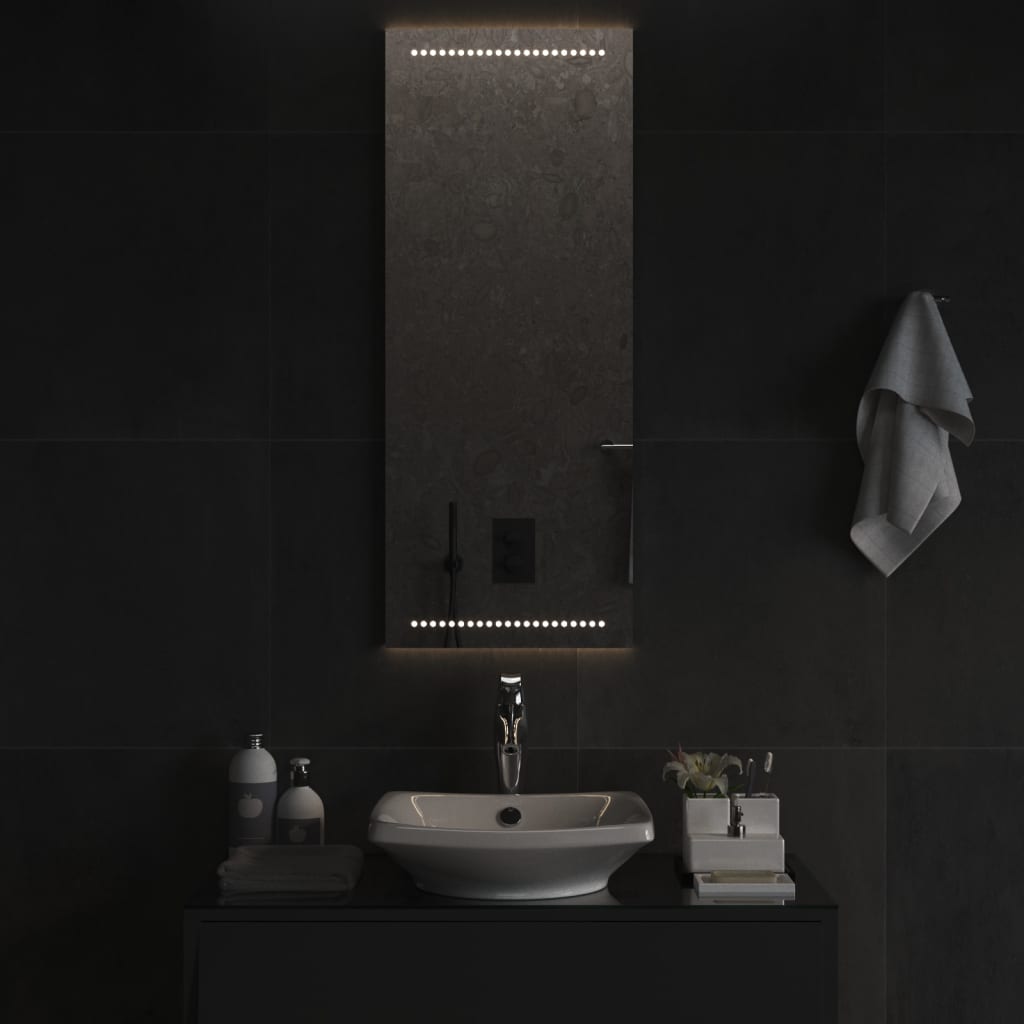 vidaXL LED Bathroom Mirror 40x100 cm 3