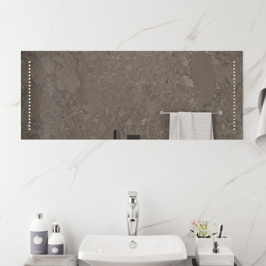 vidaXL LED Bathroom Mirror 40x100 cm 4