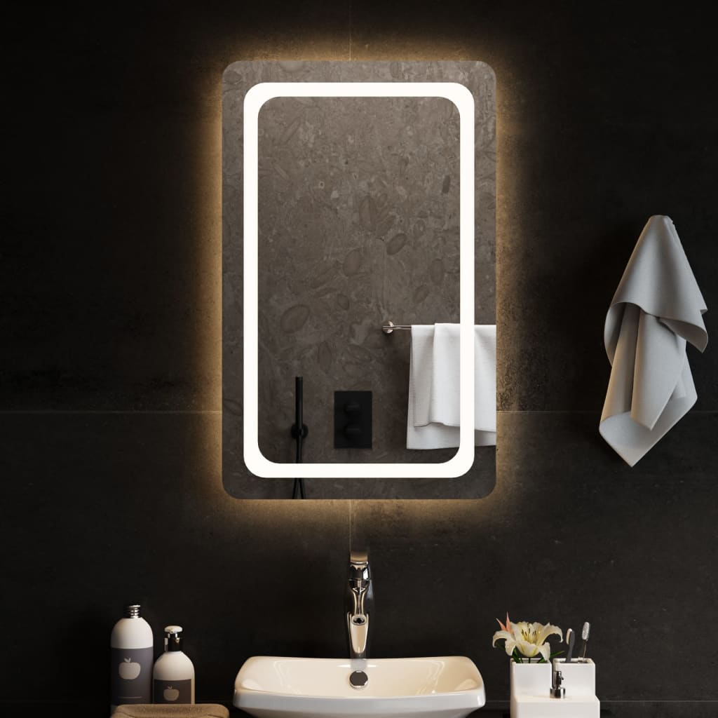 vidaXL LED Bathroom Mirror 50x80 cm 1