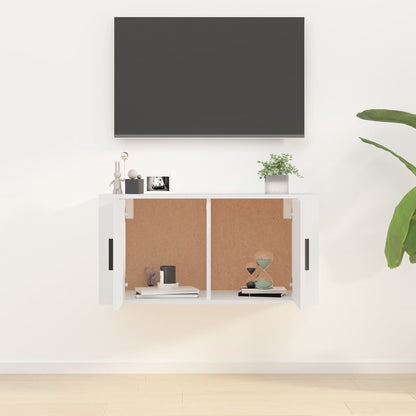 vidaXL Wall Mounted TV Cabinet White 80x34,5x40 cm 3