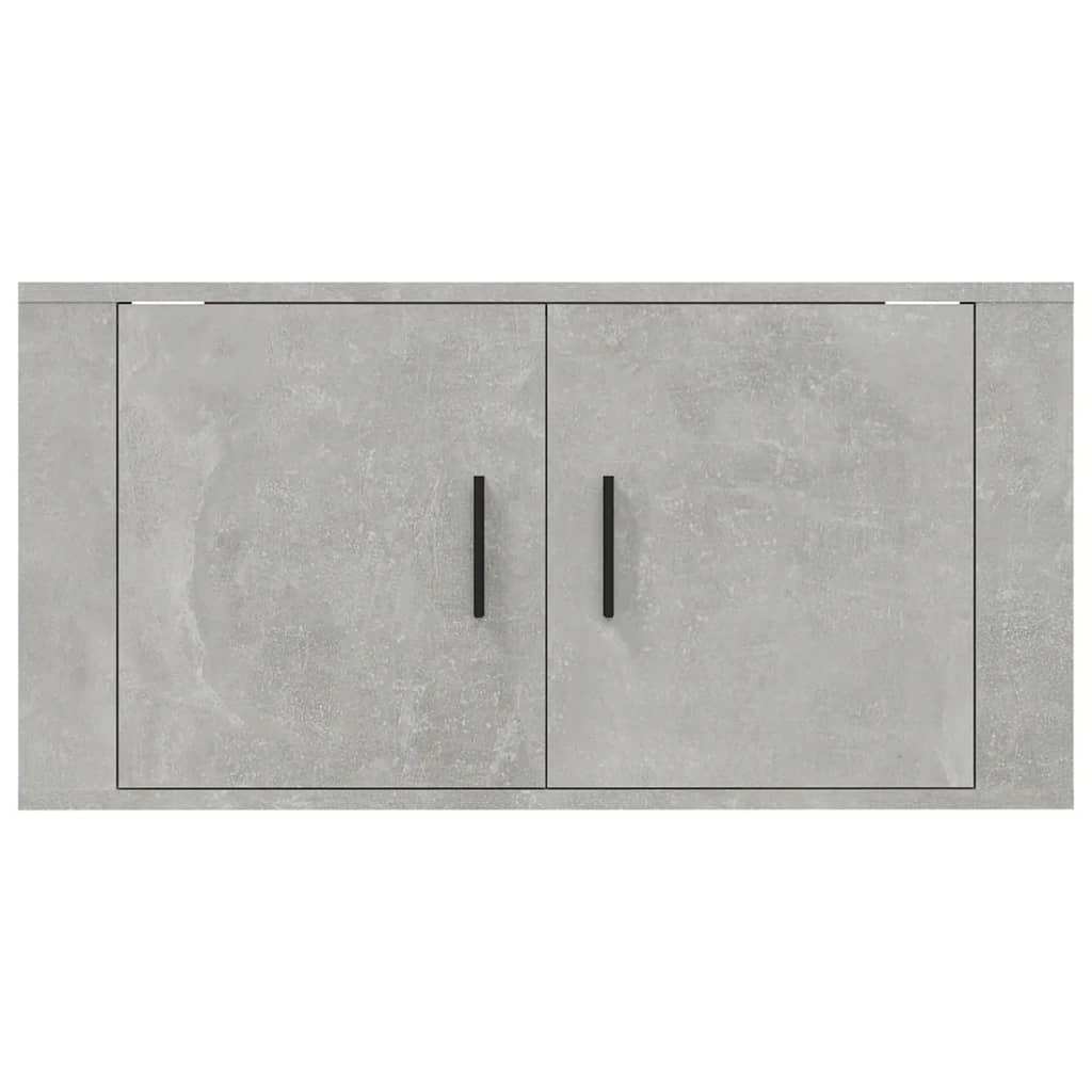 vidaXL Wall Mounted TV Cabinet Concrete Grey 80x34,5x40 cm 4