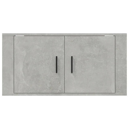 vidaXL Wall Mounted TV Cabinet Concrete Grey 80x34,5x40 cm 4