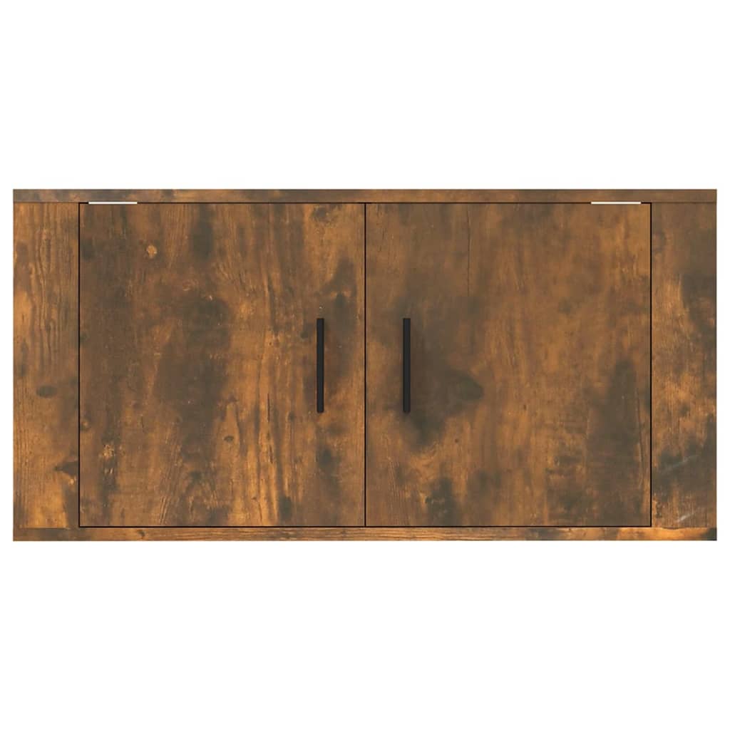 vidaXL Wall Mounted TV Cabinet Smoked Oak 80x34,5x40 cm 4