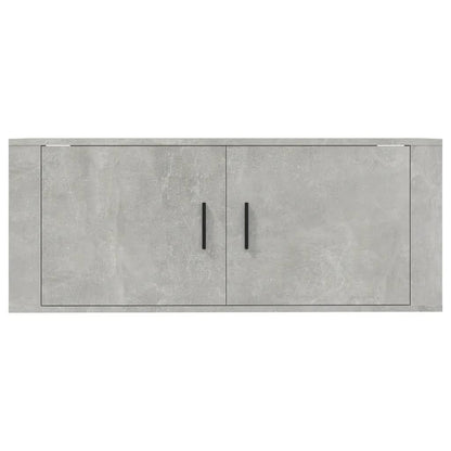 vidaXL Wall Mounted TV Cabinet Concrete Grey 100x34,5x40 cm 4
