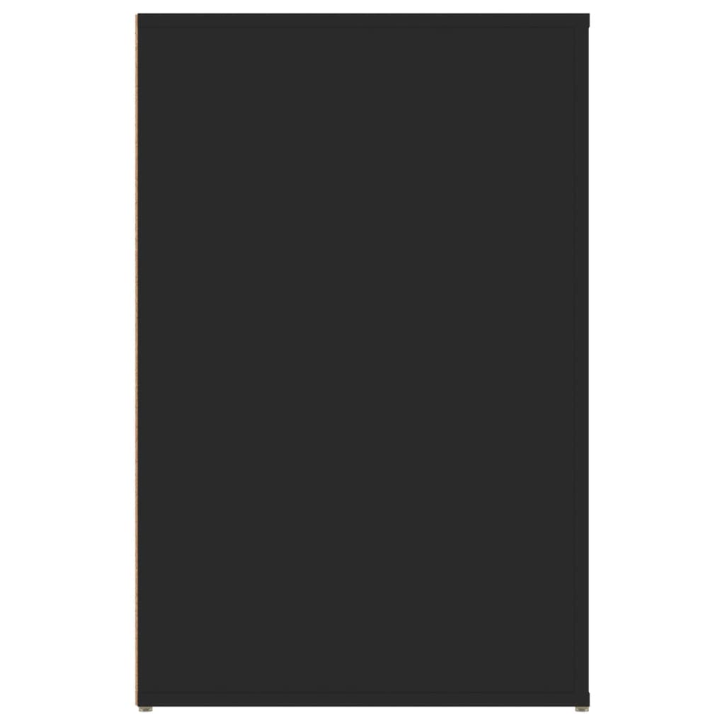 Desk 100x49x75 cm Engineered Wood Black