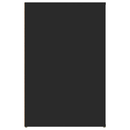 Desk 100x49x75 cm Engineered Wood Black