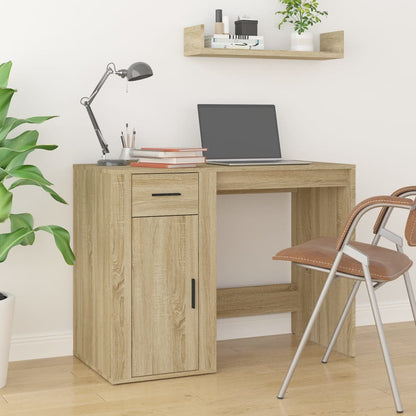 Desk 100x49x75 cm Engineered Wood Sonoma oak