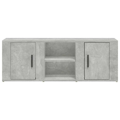 vidaXL TV Cabinet Concrete Grey 100x31.5x35 cm Engineered Wood 5