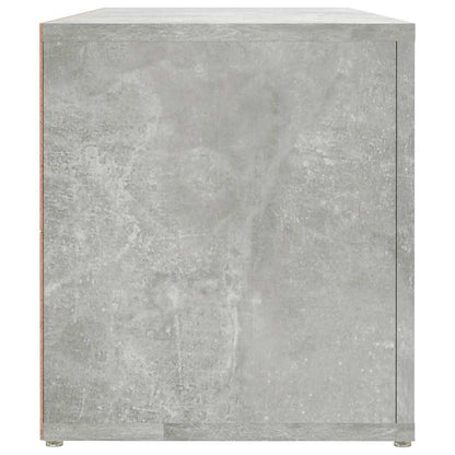 vidaXL TV Cabinet Concrete Grey 100x31.5x35 cm Engineered Wood 6