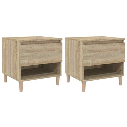 vidaXL Bedside Tables 2 pcs Sonoma Oak 50x46x50 Engineered Wood 2
