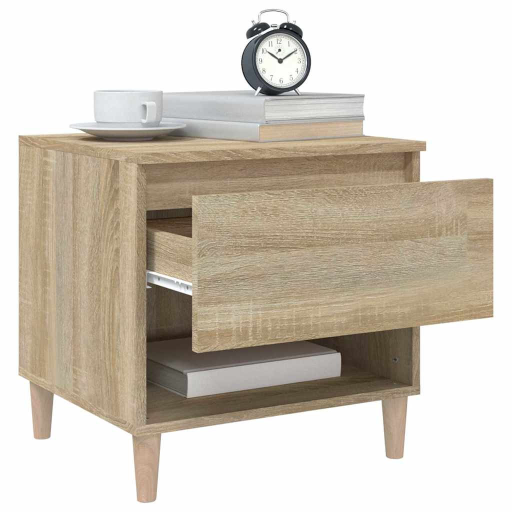 vidaXL Bedside Tables 2 pcs Sonoma Oak 50x46x50 Engineered Wood 4