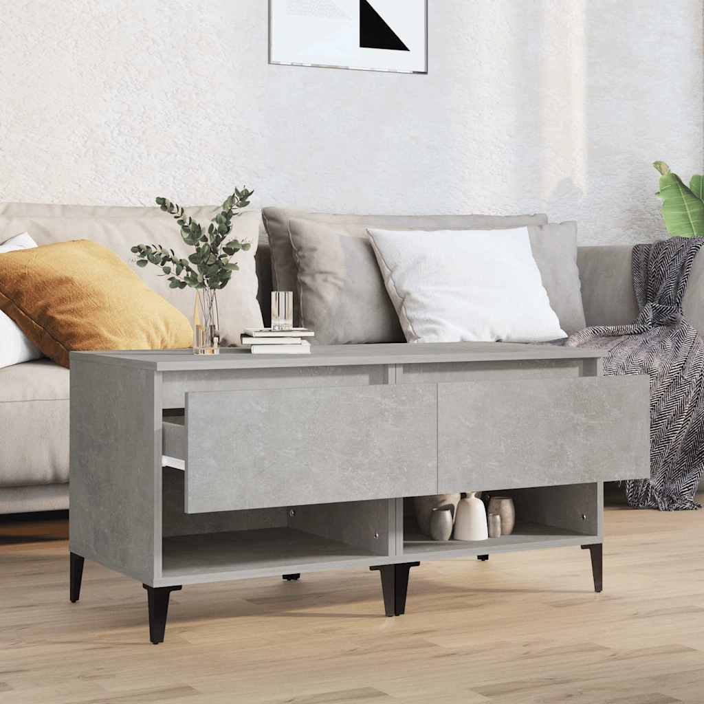 vidaXL Side Tables 2 pcs Concrete Grey 50x46x50 cm Engineered Wood 3