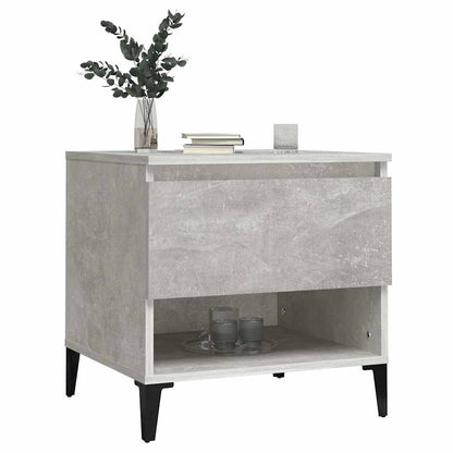 vidaXL Side Tables 2 pcs Concrete Grey 50x46x50 cm Engineered Wood 4