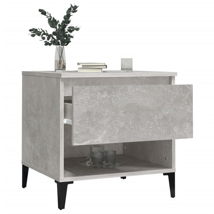 vidaXL Side Tables 2 pcs Concrete Grey 50x46x50 cm Engineered Wood 5