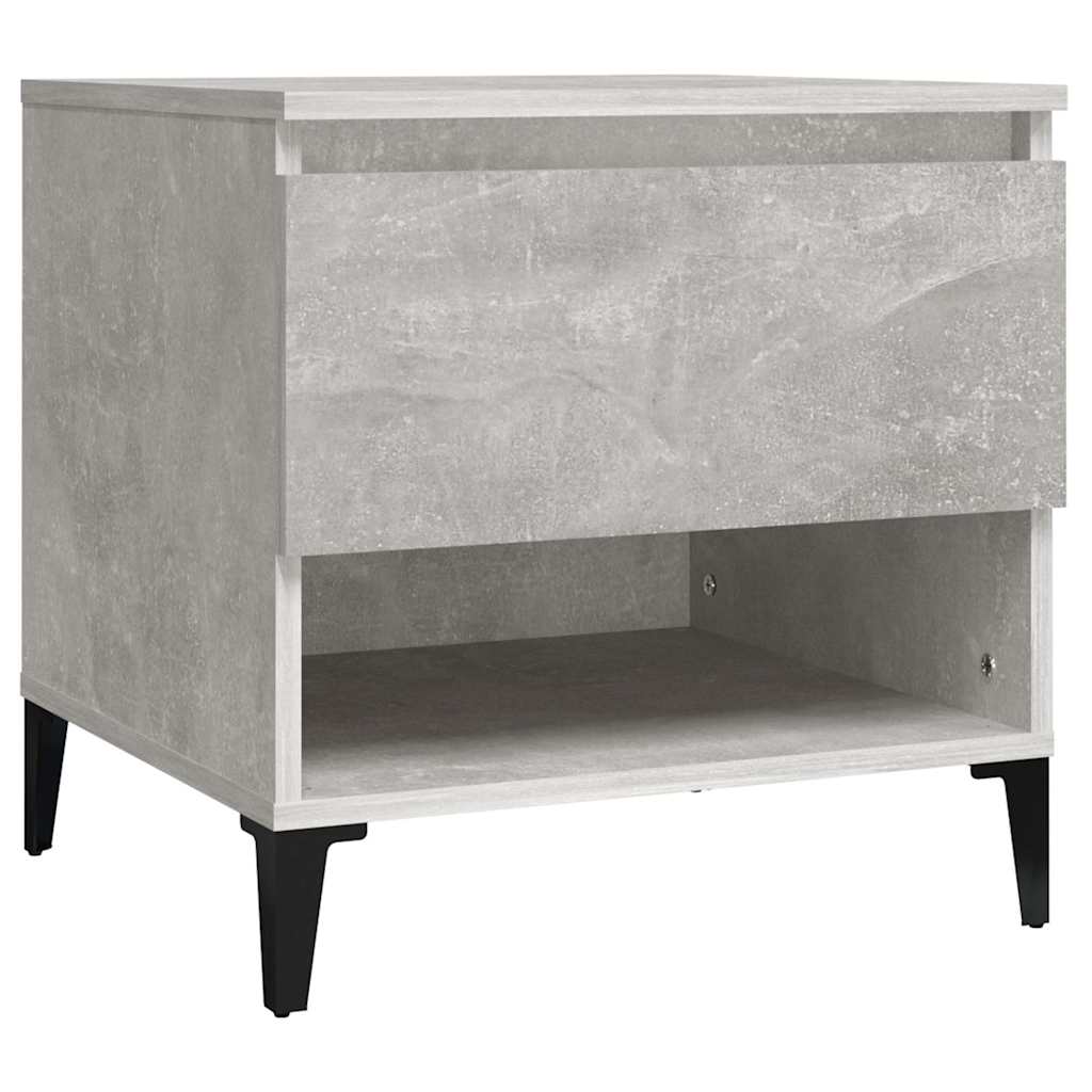 vidaXL Side Tables 2 pcs Concrete Grey 50x46x50 cm Engineered Wood 6