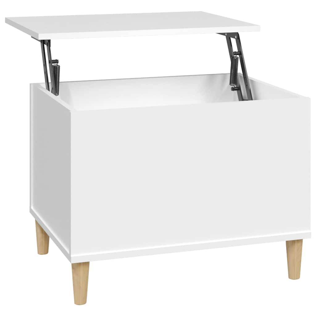 vidaXL Coffee Table White 60x44,5x45 cm Engineered Wood 2