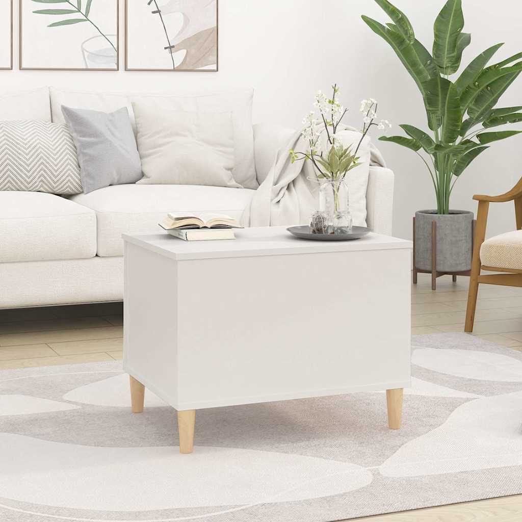 vidaXL Coffee Table White 60x44,5x45 cm Engineered Wood 3
