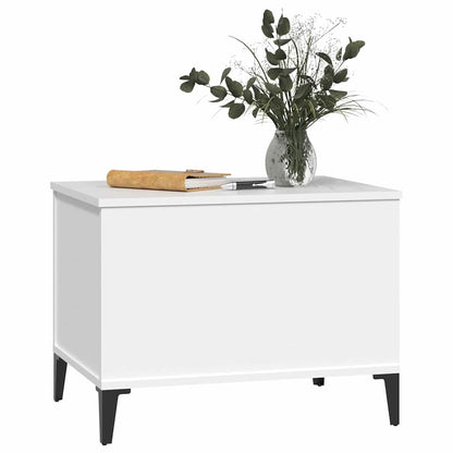 Coffee Table 60x44,5x45 cm Engineered Wood White