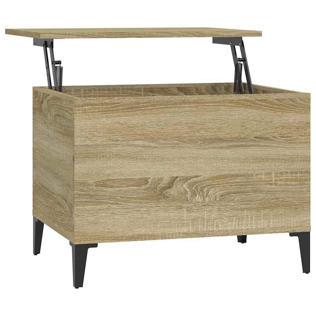 vidaXL Coffee Table Sonoma Oak 60x44,5x45 cm Engineered Wood 2