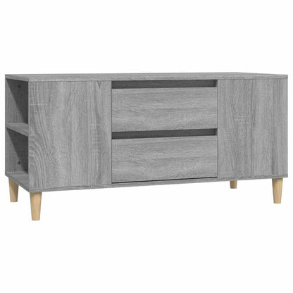 vidaXL TV Cabinet Grey Sonoma 102x44.5x50 cm Engineered Wood 2
