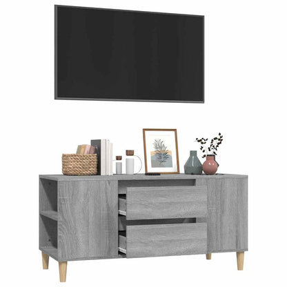 vidaXL TV Cabinet Grey Sonoma 102x44.5x50 cm Engineered Wood 5