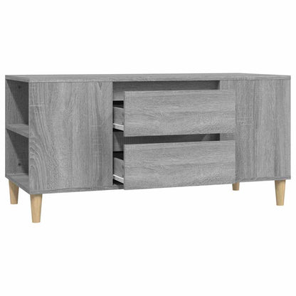 vidaXL TV Cabinet Grey Sonoma 102x44.5x50 cm Engineered Wood 6