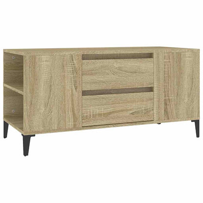 vidaXL TV Cabinet Sonoma Oak 102x44.5x50 cm Engineered Wood 2
