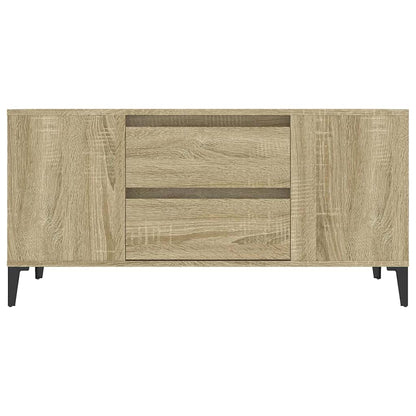 vidaXL TV Cabinet Sonoma Oak 102x44.5x50 cm Engineered Wood 6