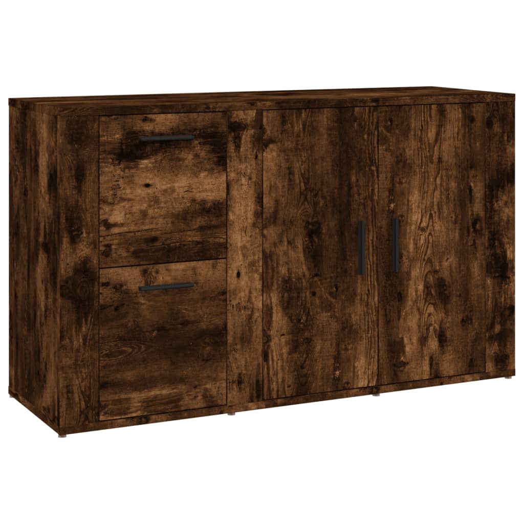 vidaXL Sideboard Smoked Oak 100x33x59.5 cm Engineered Wood 2