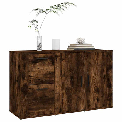vidaXL Sideboard Smoked Oak 100x33x59.5 cm Engineered Wood 4