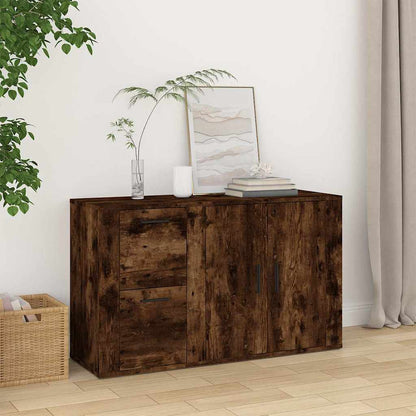 vidaXL Sideboard Smoked Oak 100x33x59.5 cm Engineered Wood 1