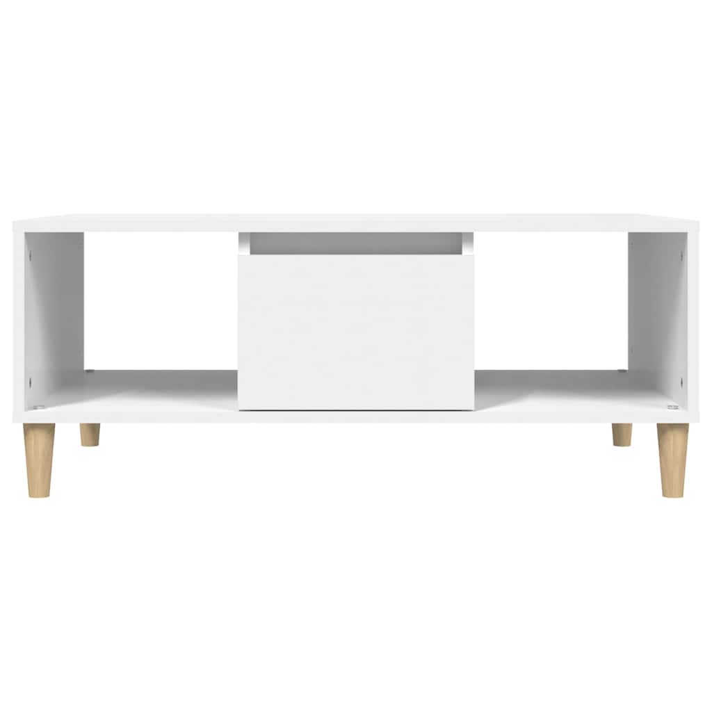 Coffee Table White Engineered Wood