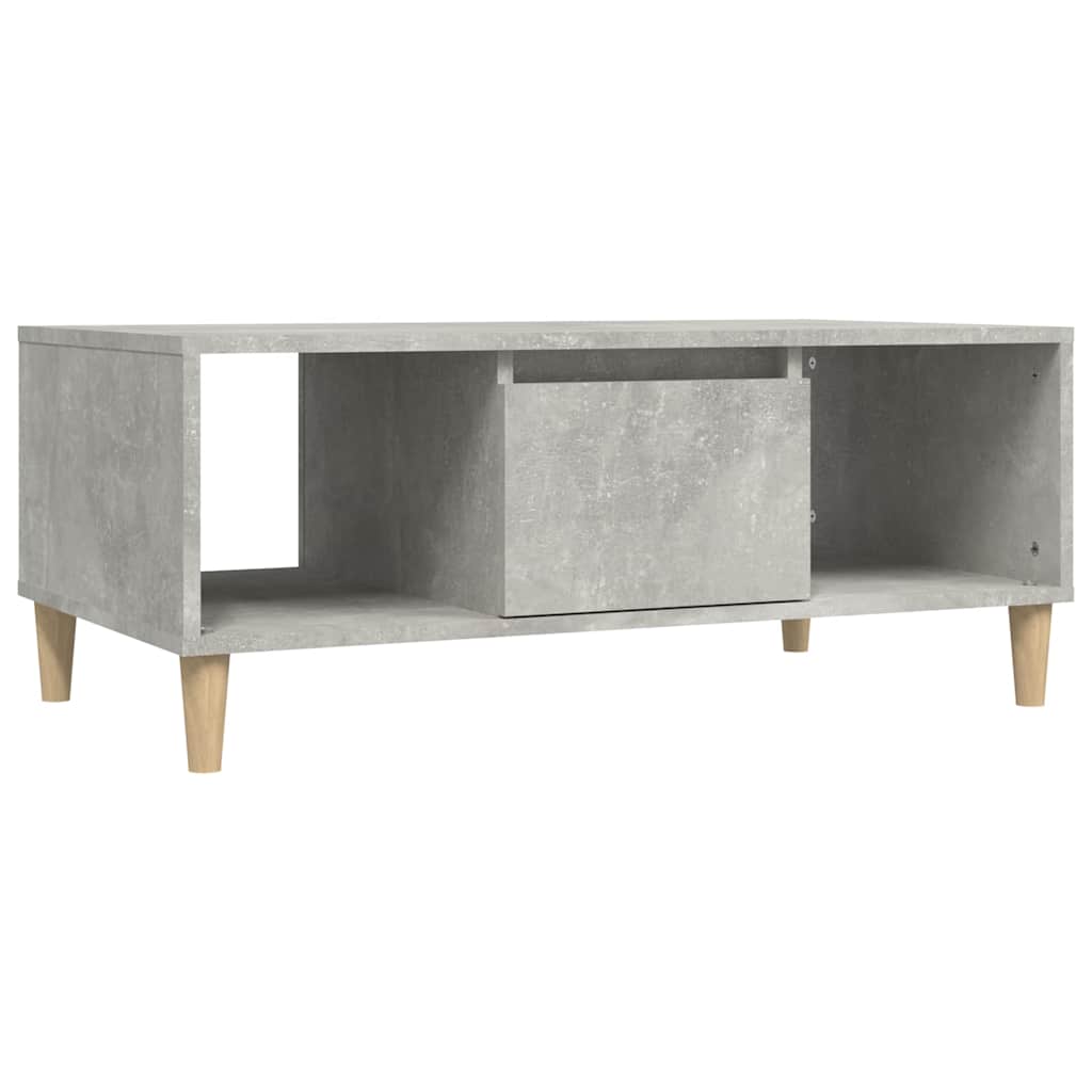 Coffee Table Concrete Grey Engineered Wood