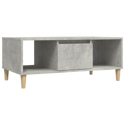 Coffee Table Concrete Grey Engineered Wood